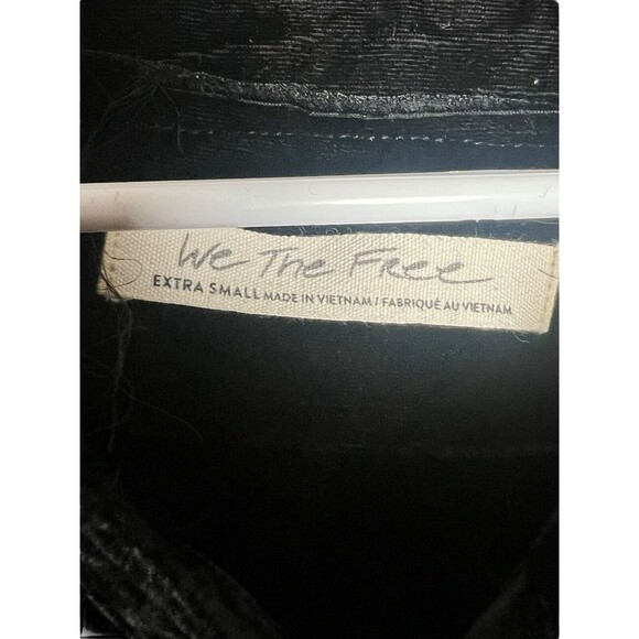 Free People We the Free Long Sleeve Button Up Oversized Tunic Top Velvet X Small - Picture 8 of 13